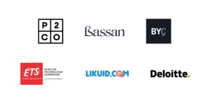 Commanditaires Apéro UX du premier février 2024 : P2Co, Bassan, BYCo, ÉTS, Likuid.com, Deloitte